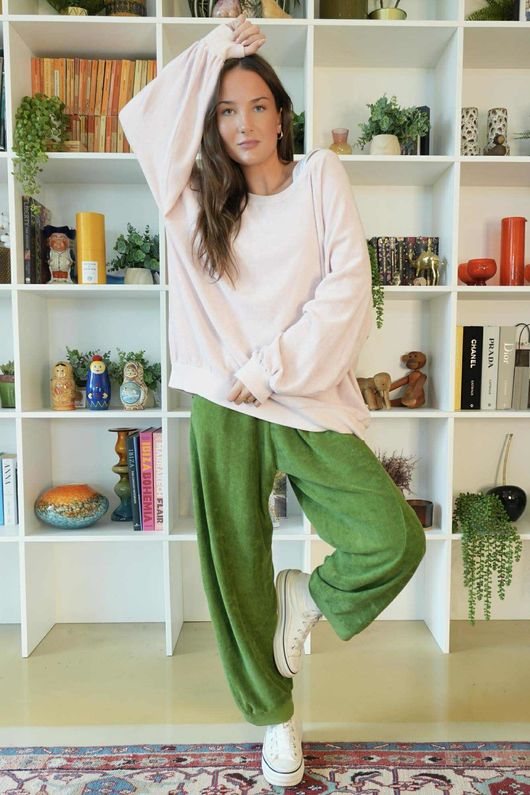 Terry B Classic Sweatshirt Rosewater